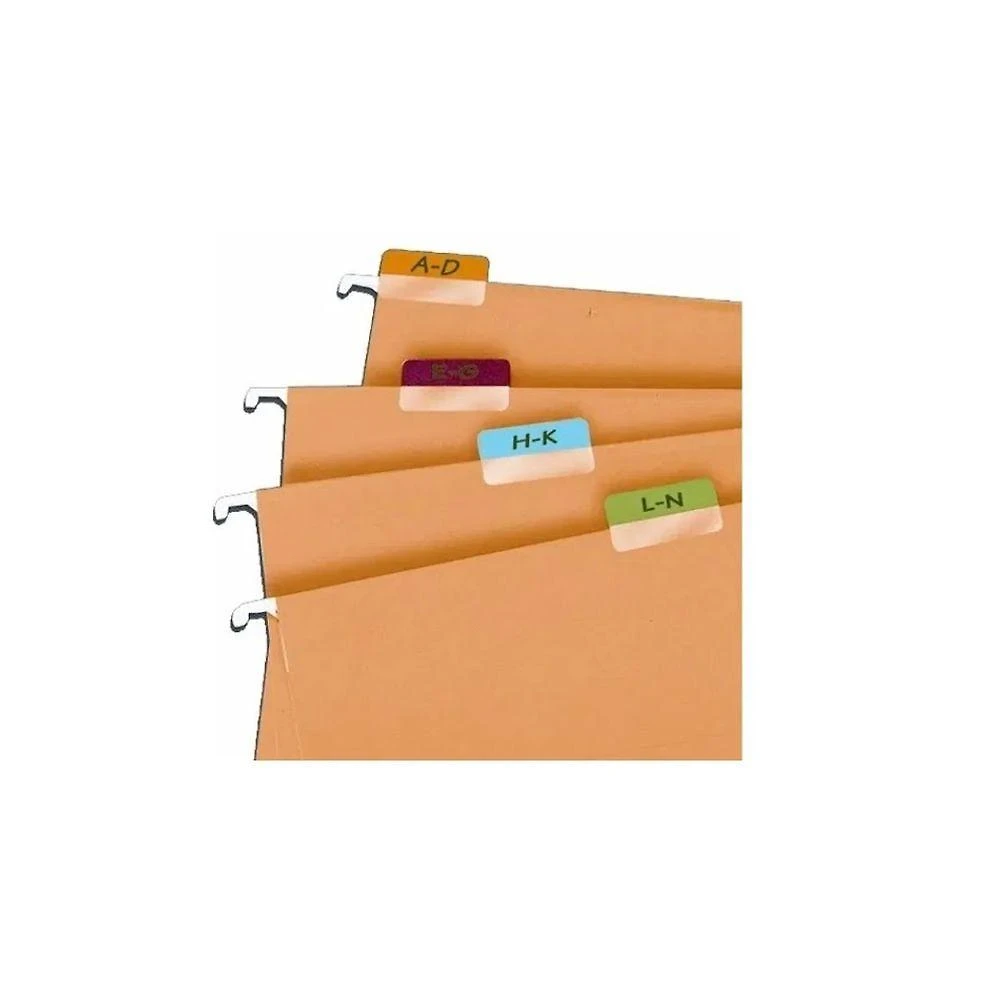 Marcador de Páginas Index Tabs Motivate Impresso A-Z 25mm Caixa com 10 Blisters Branco