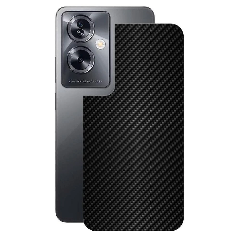 Película Gshield para Oppo A79 5g Fibra de Carbono Preta Proteção Traseira Kit Instalação