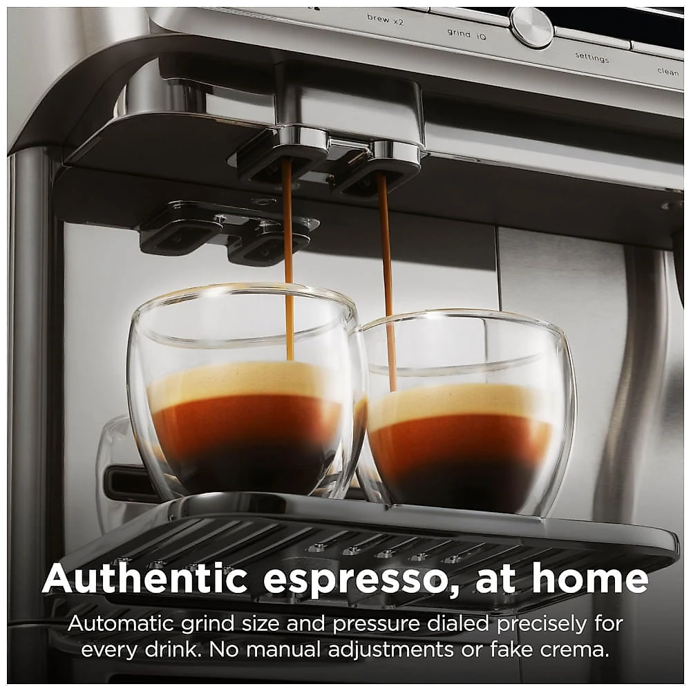 Cafeteira Espresso Ninja Auto Barista Pro AE1051 Automática 13 Bebidas Preta/Aço Inox