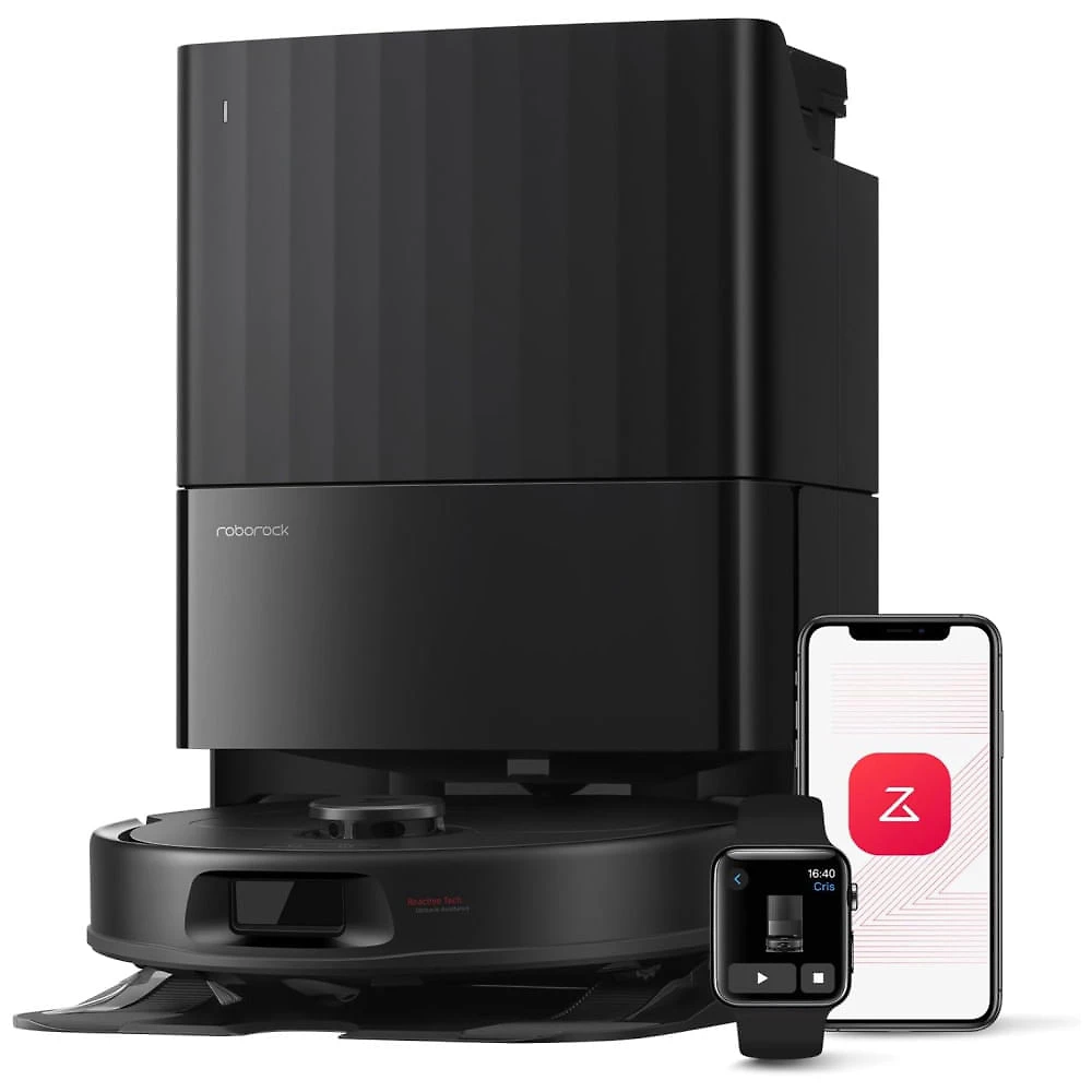 Aspirador e Esfregão Robô Roborock Qrevo Series, Potência de Sucção de 8000Pa, Escovas Antienrosco, Navegação Inteligente, Estação de Carregamento