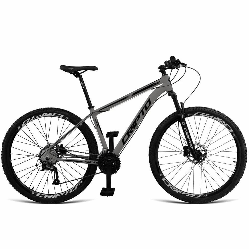 Bicicleta Aro 29 Cripto 24 Marchas Shimano Freios Hidraulico - Grafite-preto - 17" Grafite-preto