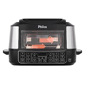 Fritadeira Elétrica Air Fryer Philco PAF12A Barbecue Digital 12L Preta 110V