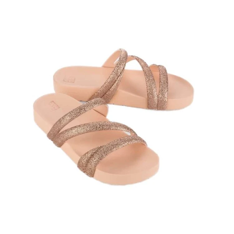 Tamanco Zaxy Glitter Feminino - ROSE