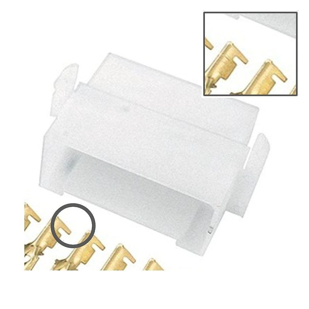 Conector Permak 8 Vias com Terminais Kit 4 Peças