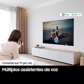 Smart TV 50" 4K Ultra HD Samsung 50DU7700 com processador Crystal 4K, Gaming Hub, AI Energy Mode, Alexa built-in, Wi-Fi, Bluetooth, USB e HDMI