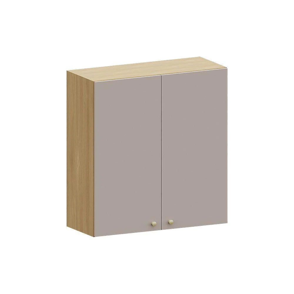 Armário Aéreo 80cm 2 Pts Elegance Luciane Móveis Freijó/cinammon