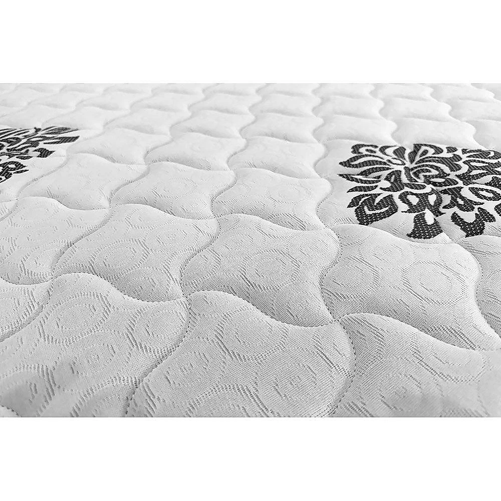 Cama Box com Colchão Queen Essential Euro Pillow Molas Ensacadas Courino Branco a Costa Rica