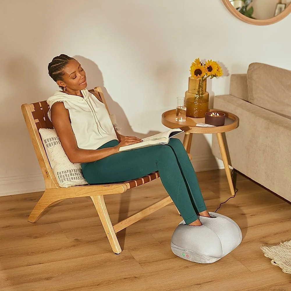 Massageador Homedics FMS-290HJ 3 em 1 para Pés e Corpo com Massagem Shiatsu Cinza