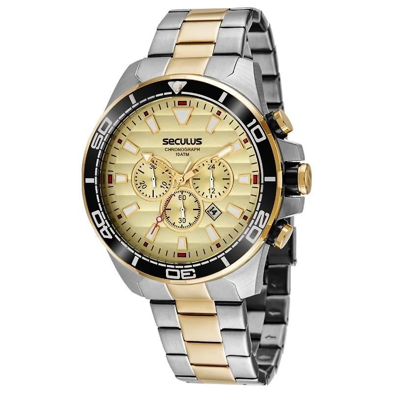 Miniatura Relógio Seculus Masculino Analógico 44076Gpsvba1 B Cx D Aço