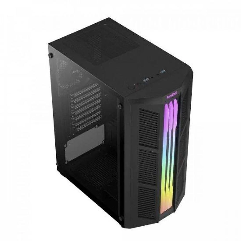 Gabinete Gamer Aerocool Prime Preto Rgb Lateral Vidro [f002]