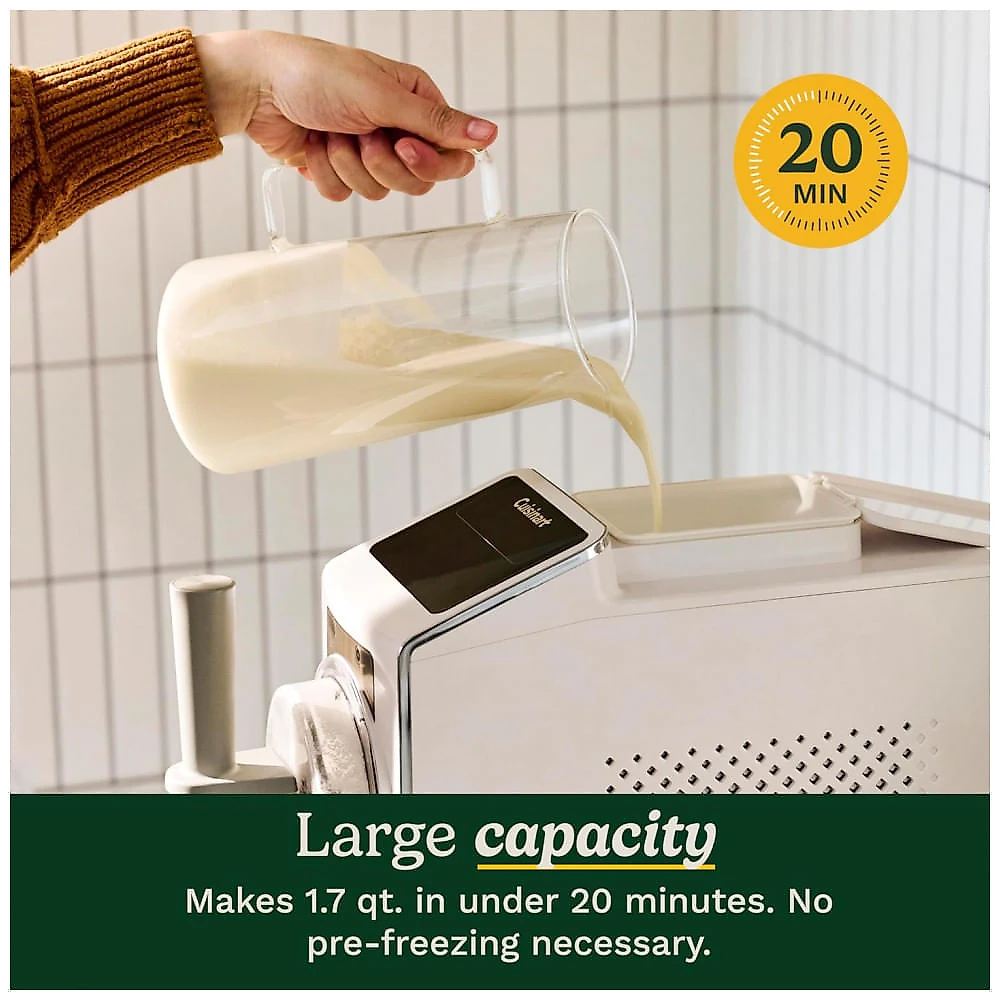 Máquina de Slush Raspadinha Cuisinart ICE-200 6-em-1 Branca 1,6L Sorvete Compressor