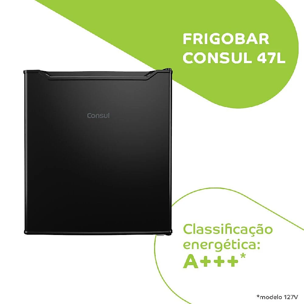 Frigobar Consul 47 Litros CRC04AE Preto - 110V