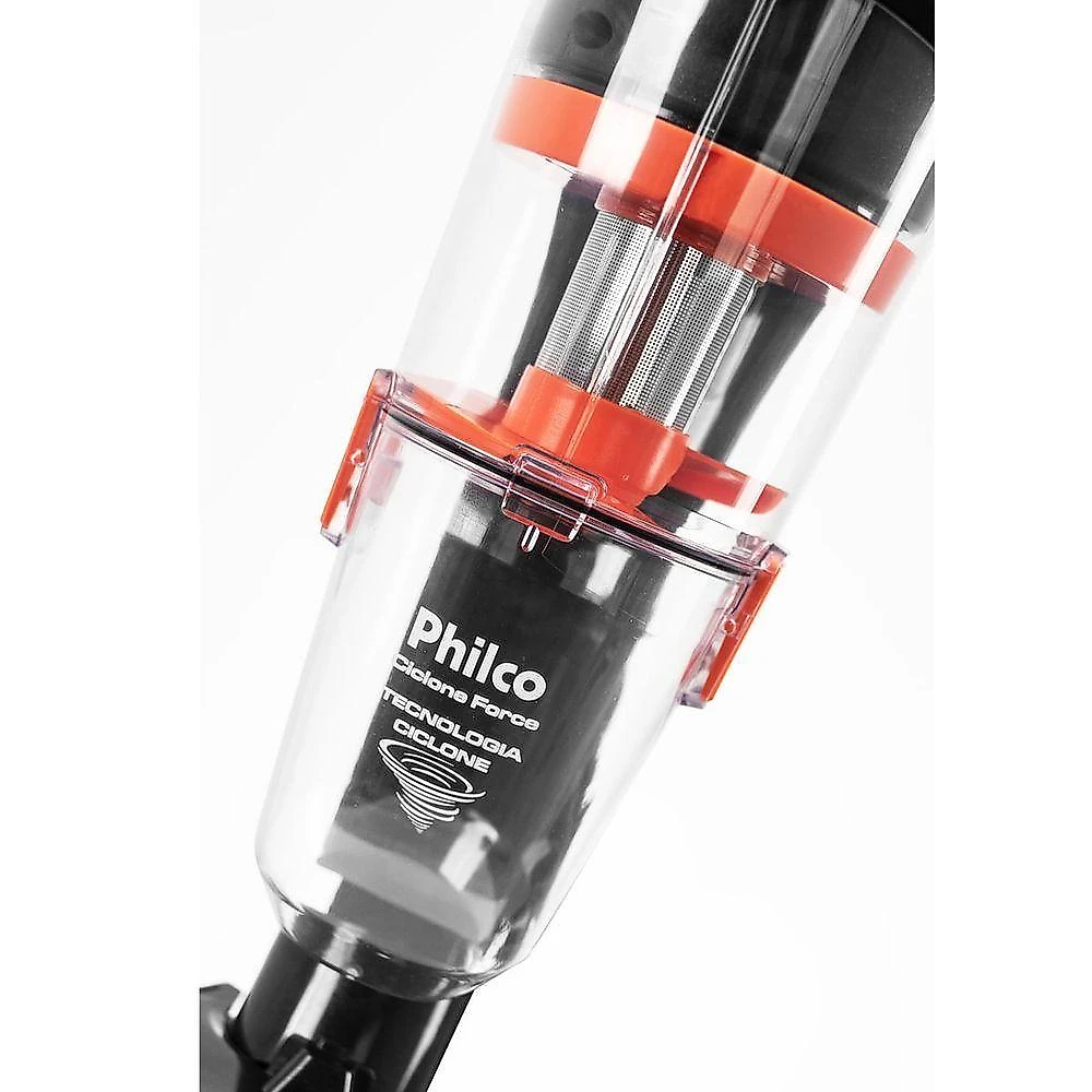 Aspirador de Pó Portátil Philco Ciclone Force PAS06 1250W 1,2L Laranja 110V