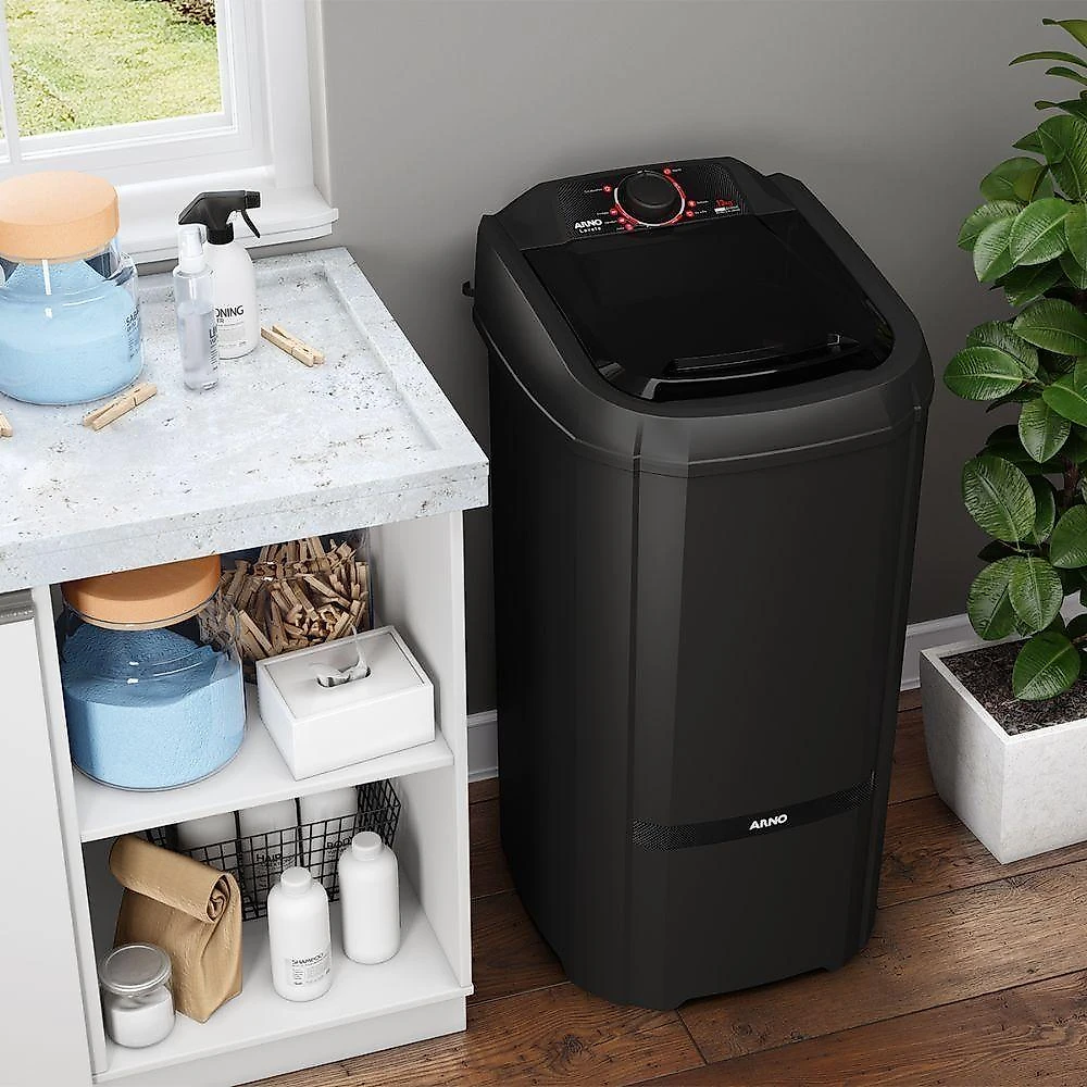 Tanquinho de Lavar Roupa Colormaq Lavete 13KG Semiautomática Preto 110V