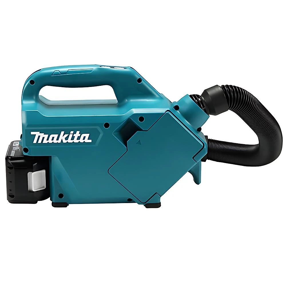 Aspirador de pó 500ml sem fio 18v com bateria carregador mangueira bolsa bicos dcl184rf makita
