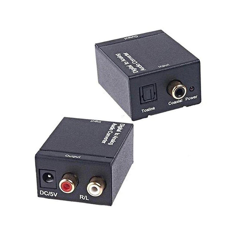 Conversor de Áudio Ótico para Analógico Estéreo Grupo MXT Digital Óptico Ou Coaxial L-R
