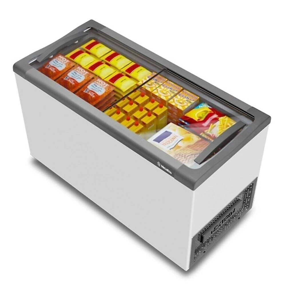 Freezer Horizontal Metalfrio NF40S 2 Portas 399 Litros, com Expositor para Congelados, Branco 220 Volts