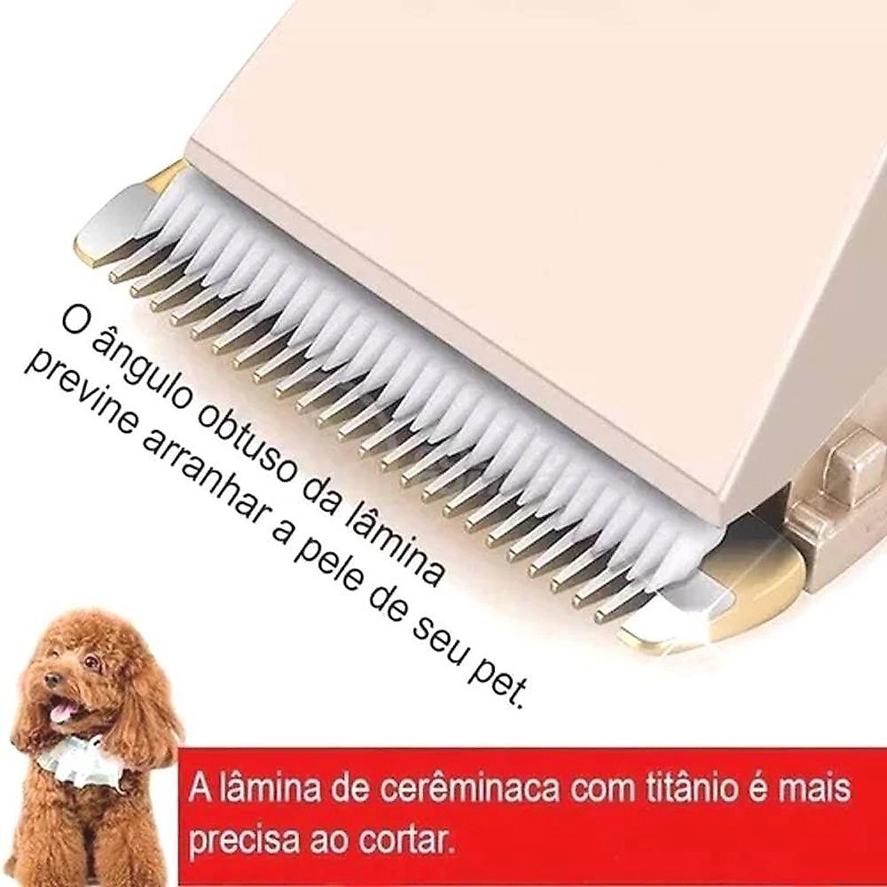 Máquina de Tosa para Animais de Estimação Thor Recarregável Plástico ABS Cobre Ferro Único