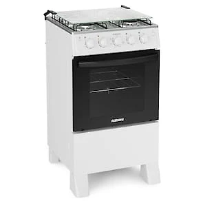 Miniatura Fogão Itatiaia 4 Bocas Star New Com Mesa em Inox e Acendimento Automático - Branco