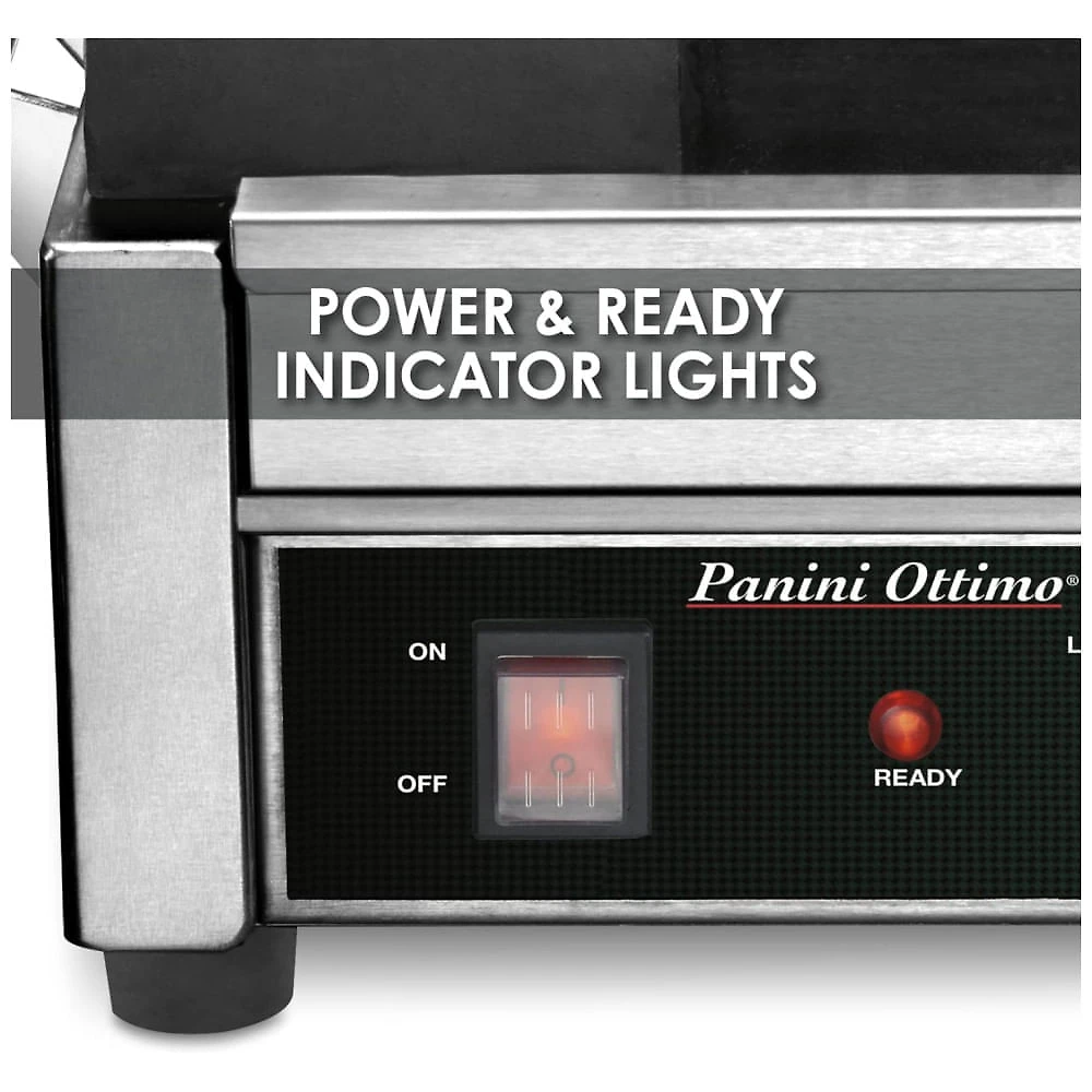 Miniatura Grill Elétrico em Aço Inoxidável com Bandeja Coletora Removível e Controle de Temperatura, 240V 3200W, Waring WPG300, Pra...