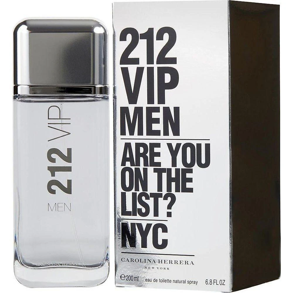 Perfume Masculino 212 Vip Carolina Herrera Eau De Toilette Spray 200 Ml(Nova Embalagem)