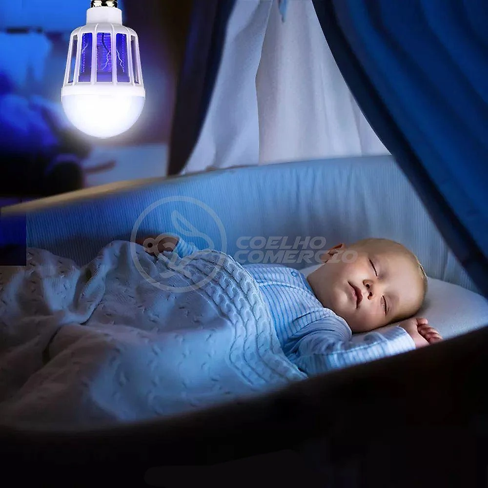Lâmpada LED Mata Insetos Lâmpada Luz Led Branco 15W Atrai Mosquitos Luz Ultravioleta Branco Smart webcontinental-789682031358