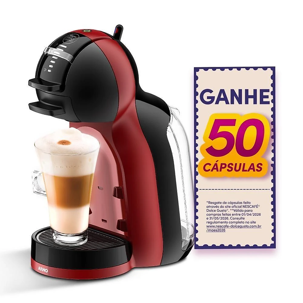 Cafeteira Nescafé Dolce Gusto Mini Me Vermelha E Preta 110V