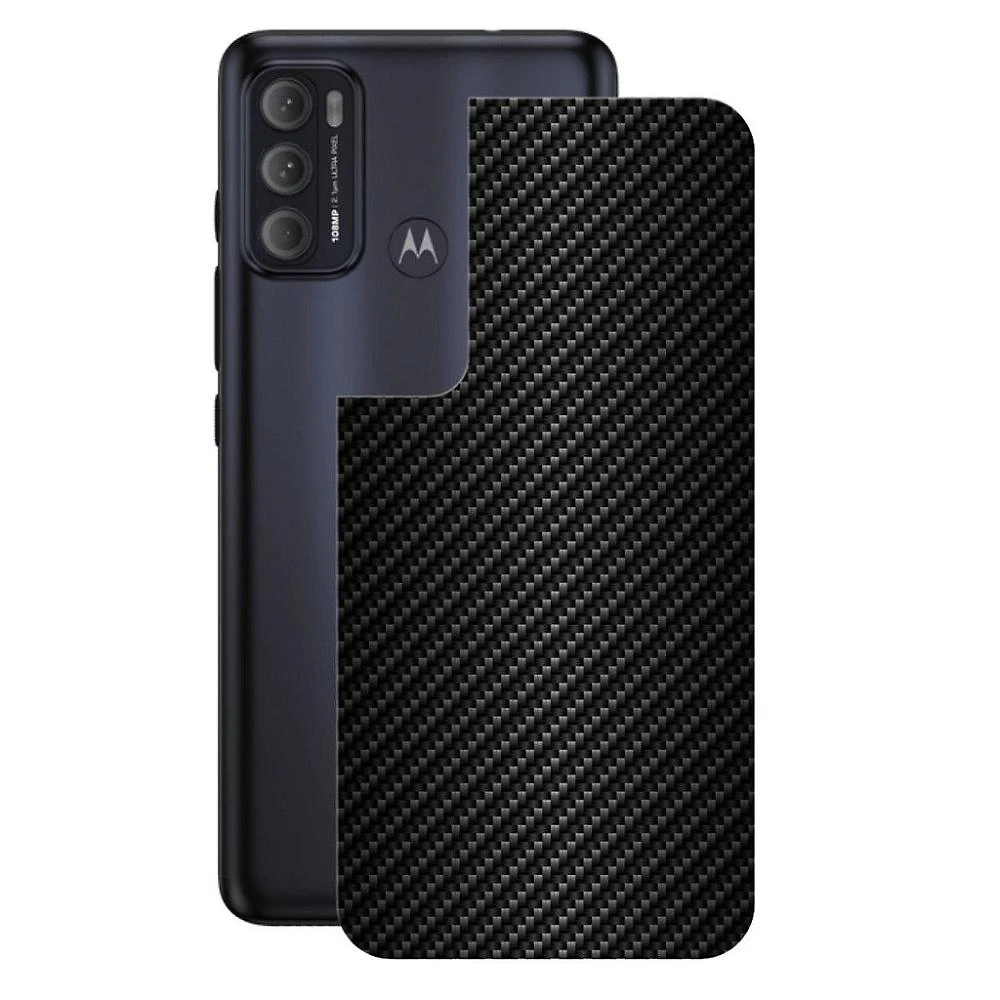Película para Motorola Moto G60 - Traseira de Fibra de Carbono Preta - Gshield