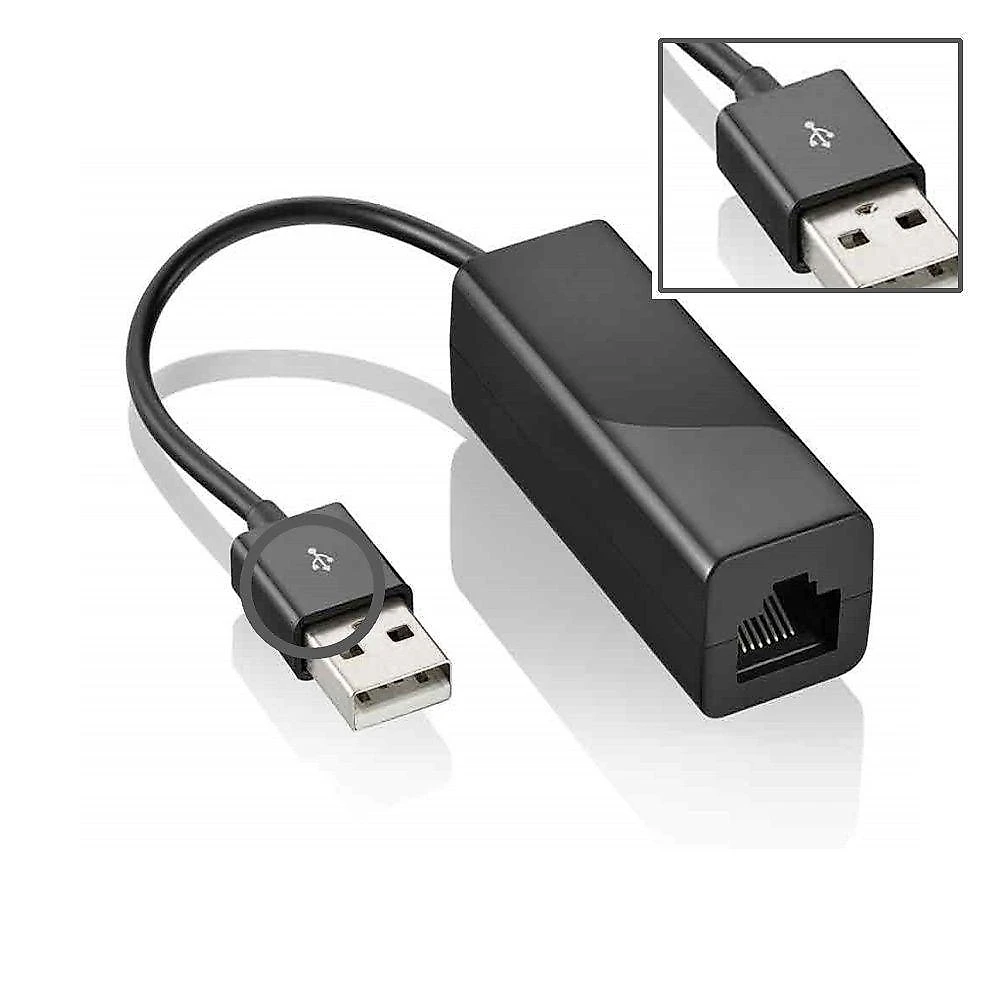 Cabo Conversor USB AM X RJ45 Fêmea Wi272 10-100MBPS Plug And Play Led Indicador Branco Multi