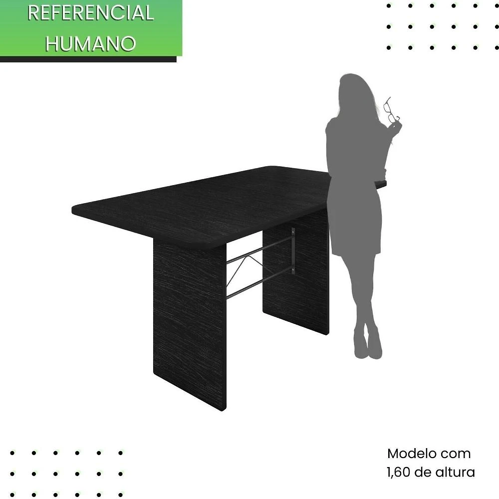 Miniatura Mesa Retangular Tampo 140x75cm Base Ardósia Indiano Ardósia indiana / Mart. Prata
