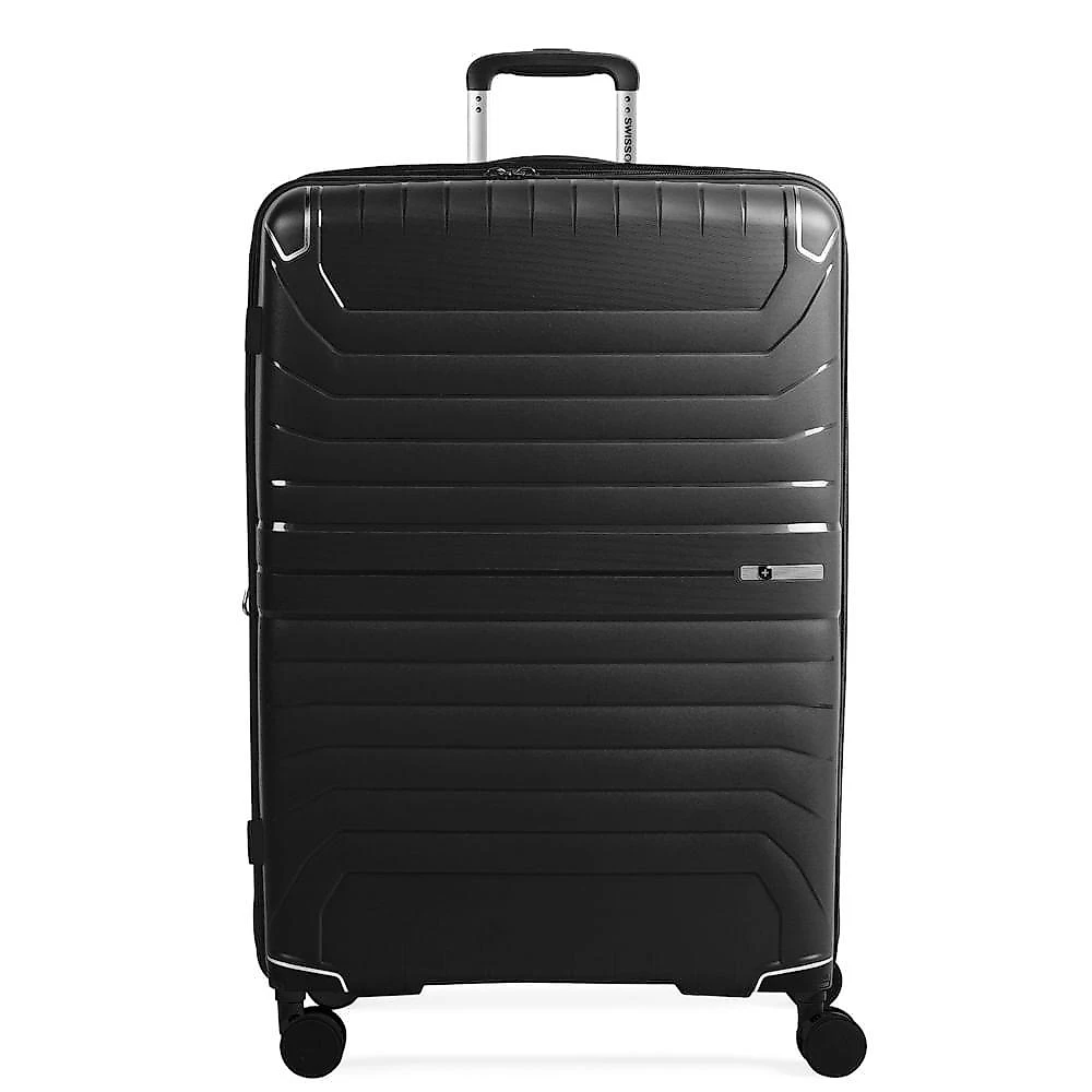 Mala grande 32 kg polipropileno 4 rodas swiss one onix preta preto - g