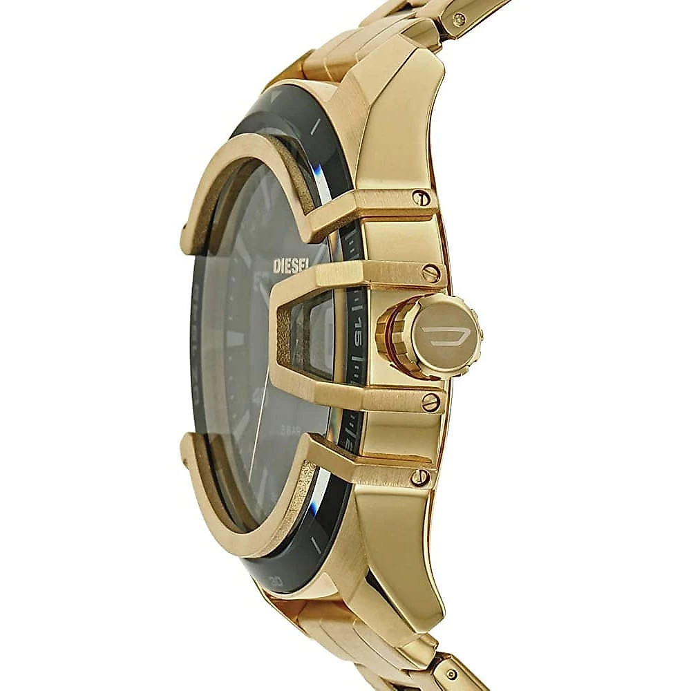 Diesel Relógio Masculino de Quartzo Original cPulseira de Aço Inoxidável Dourado