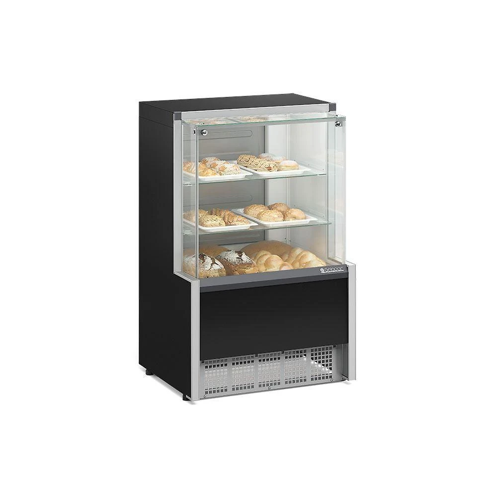 Vitrine Neutra Aurora Vidro Reto Mpna075r Preto Gelopar Bivolt