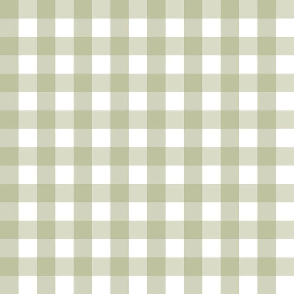 Papel De Parede Doce Estilo Xadrez Verde 82298