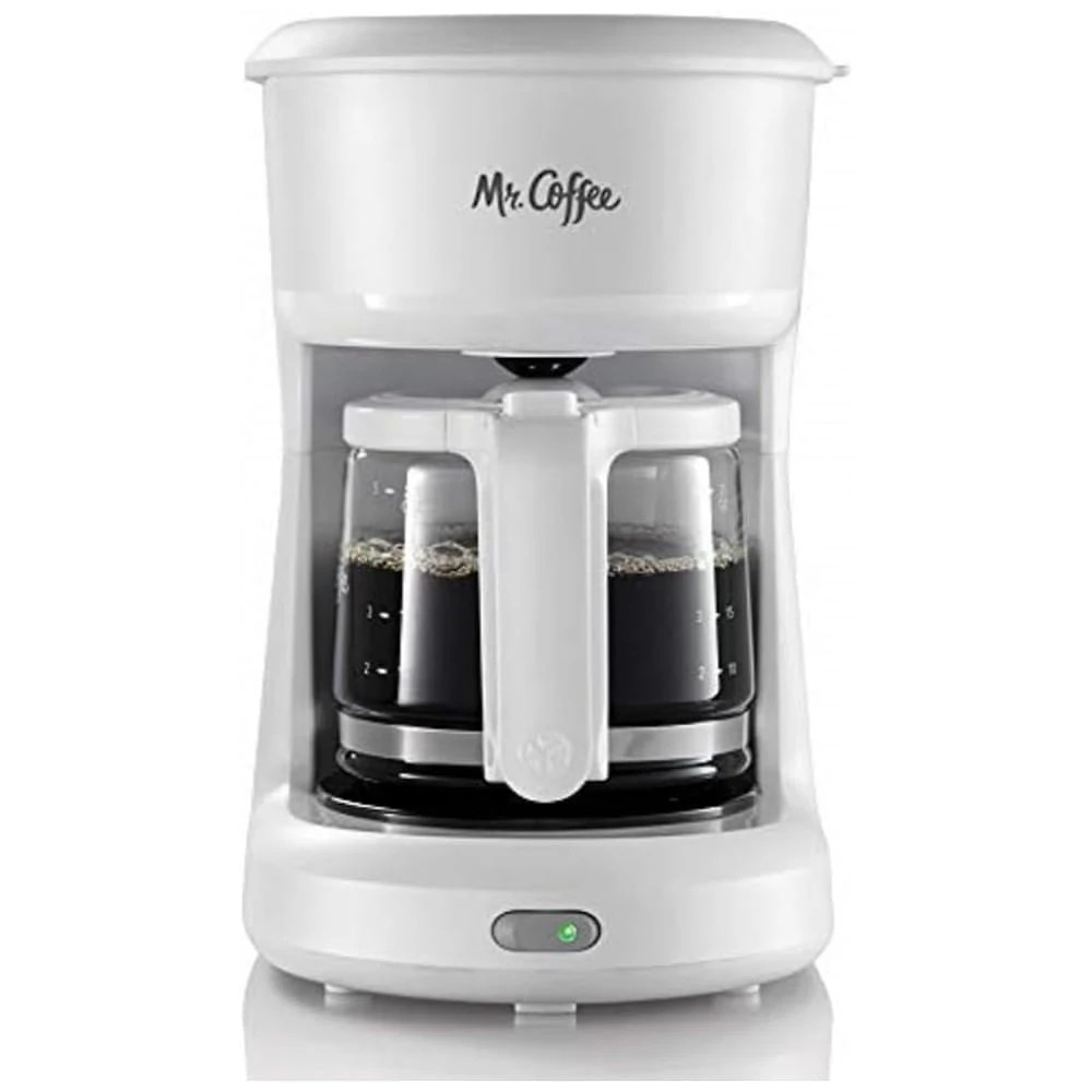 Mini Cafeteira Elétrica até 5 Xícaras com Pausa Automática, 110V Mr. Coffee 2134286, Branca