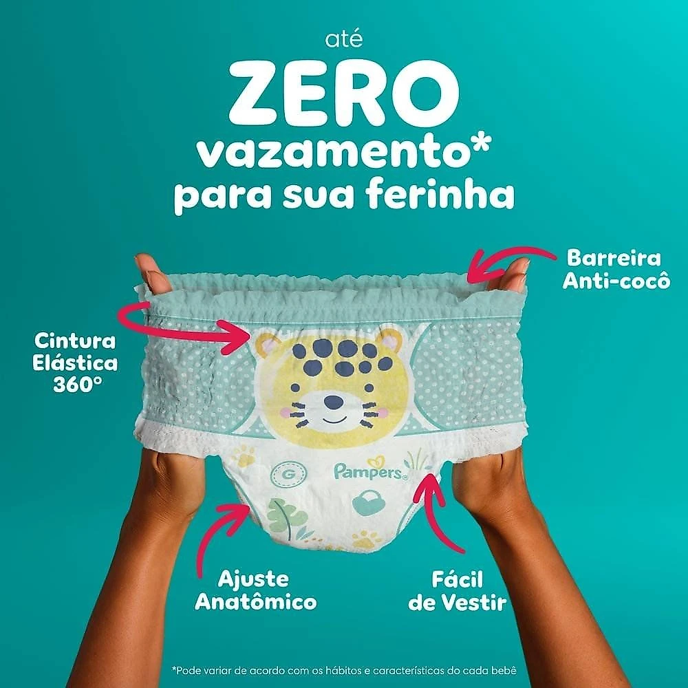 Miniatura Fralda Pampers Pants Ajuste Total Xg 82 Unidades