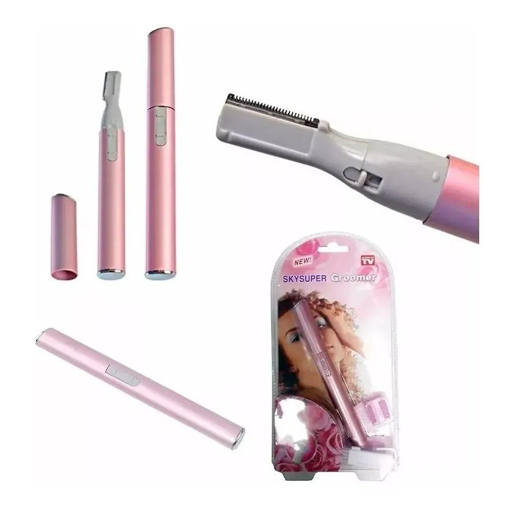 Depila Fácil Aparador De Pelos Faciais E íntimo Caneta Rosa