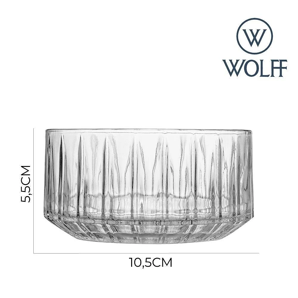 Jogo 12 Taça De Sobremesa Bowl De Cristal Bangkok Wolff 5,5×10,5cm