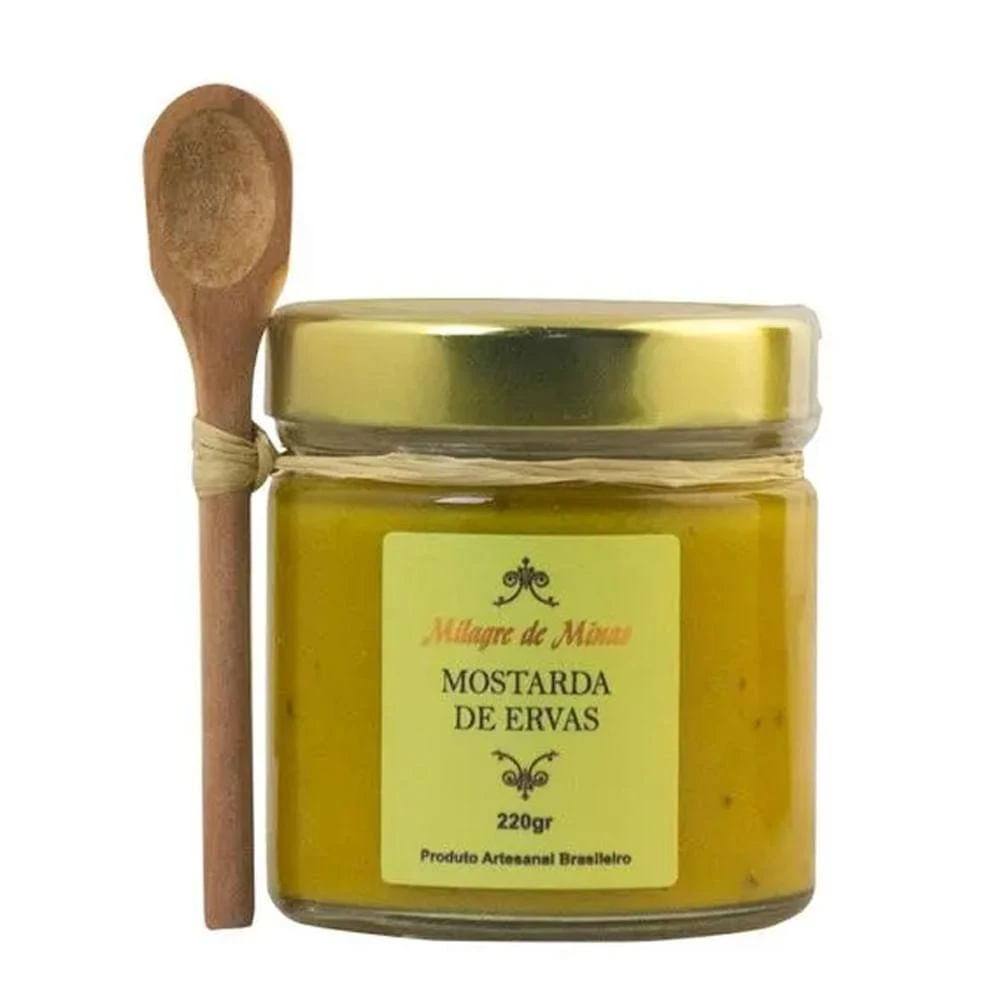 Mostarda c/ ervas milagre de minas 220g