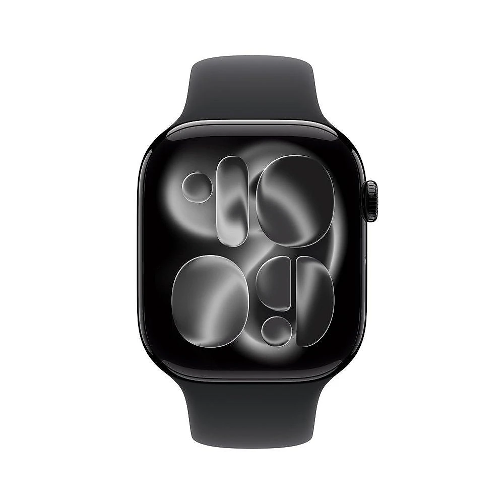 Apple Watch Series 11 GPS, Caixa Preta Brilhante de Alumínio de 46 mm, Pulseira Esportiva Preta, Tamanho M/G - MEUX4AM/A