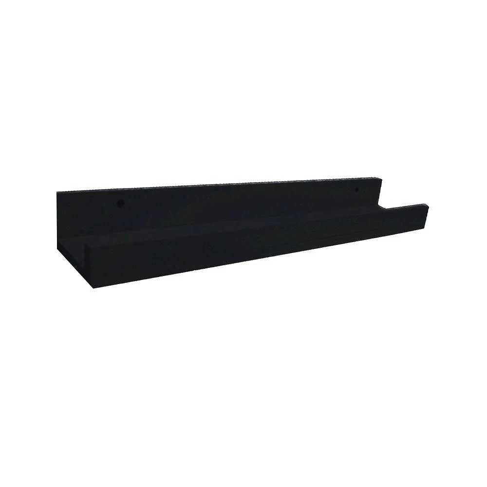 Prateleira Esmalteria Simples 95CM em MDF Multiuso para Cozinha Banheiro Quarto Escritório Preto