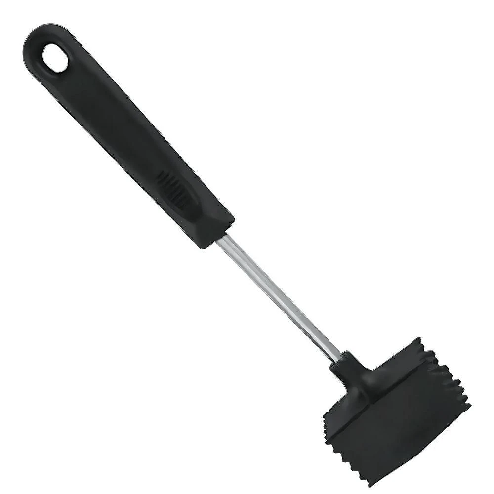 Martelo para Carne M098B em Inox e Silicone com Cabo Ergonômico Inox Uni Home