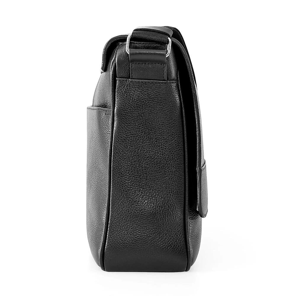 Bolsa Transversal iPlace, Pampas, Couro Preto   Bolsa Transversal Originais iPlace, Pampas, Couro Preto