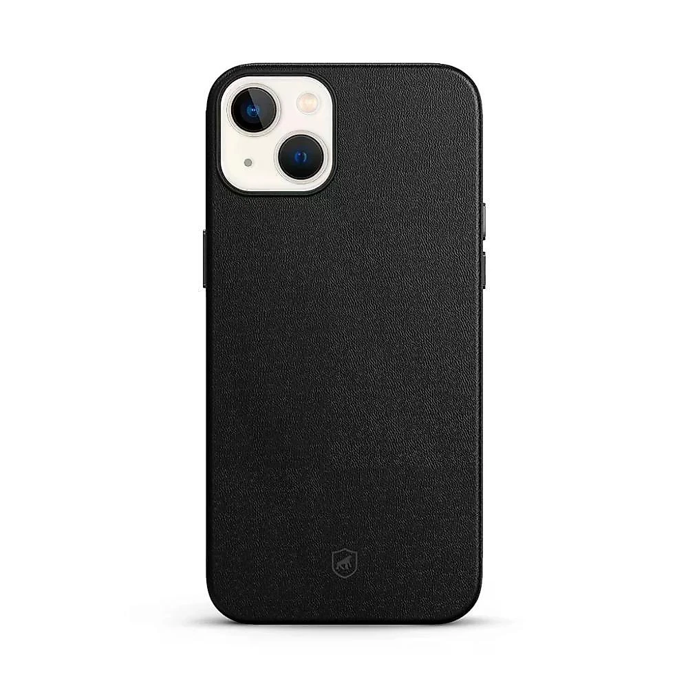 Kit Capa Couro Dual Preta E Película Defender Pro Privacidade Para Iphone 15 Plus - Gshield