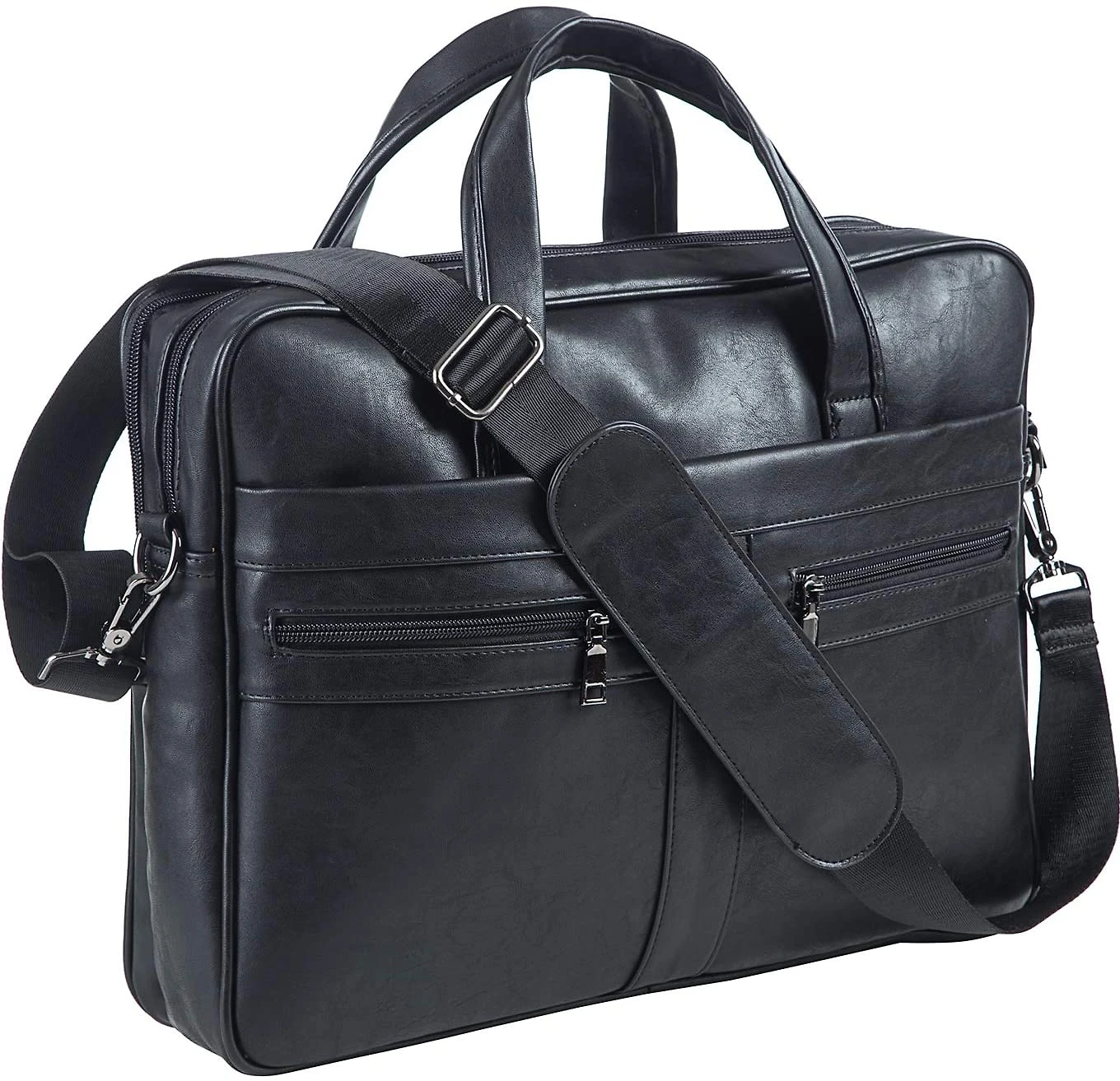 BolsaMaleta de Couro Sintético Masculina para Laptop 40 cm