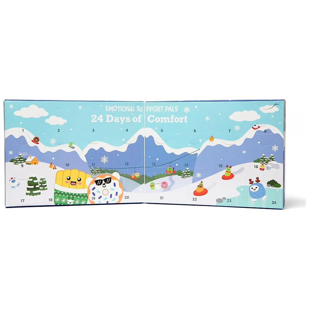 Calendário do Advento de Apoio Emocional, Inclui Mini Pelúcias e Enfeites, Presente Divertido de Natal para Todas as Idades, WHAT DO YOU MEME?,