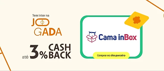 CAMA IN BOX COM ATÉ 3% DE CASHBACK