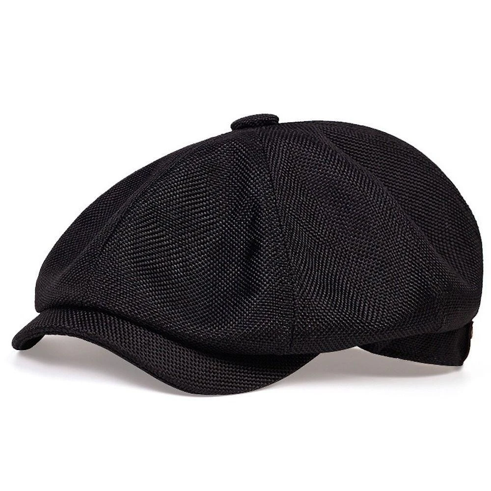 Boina OEM Cap Espinha de Peixe Shelby Inglesa Peaky Blinders Poliéster 55 a 60 cm Preto Masculina