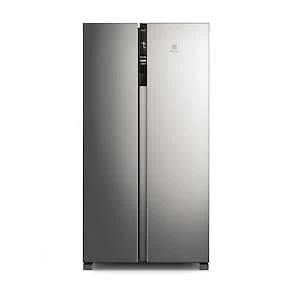 Miniatura Geladeira Electrolux Frost Free Side By Side 435L IS4S com Tecnologia AutoSense, Painel Digital e Turbo Freezer - Inox 110V