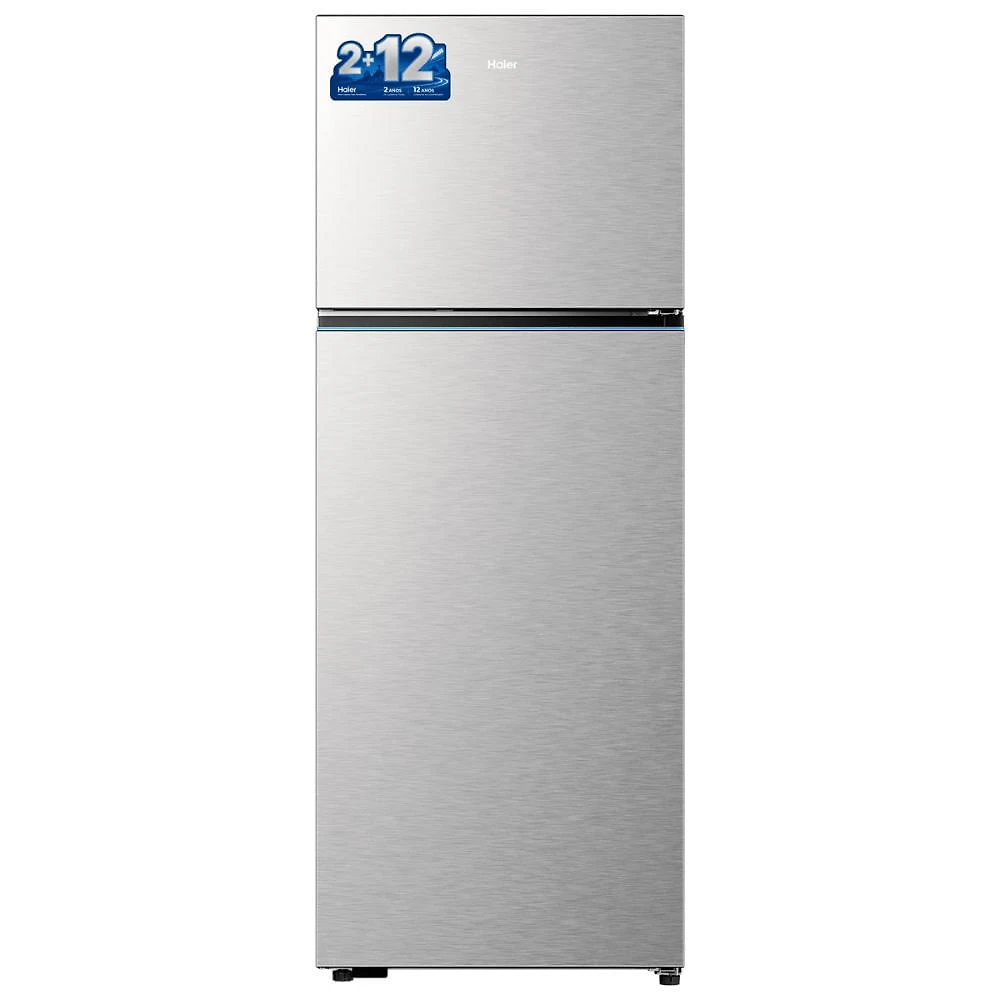 Refrigerador Haier 480L Top Freezer Duplo Inverter Duplo My Zone Inox HTM480